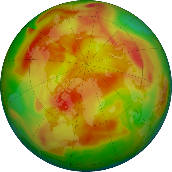 Arctic ozone map for 11 May 2024